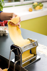 Image showing Pasta Making Detail