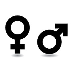 Image showing MALE female symbol