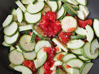 Image showing Zucchini with tomato