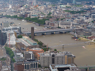 Image showing Aerial view of London