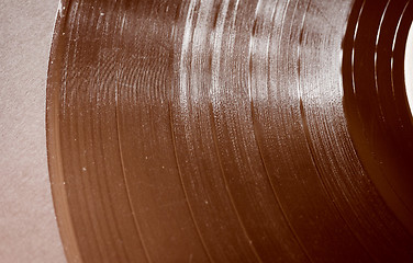 Image showing Retro look Scratched record