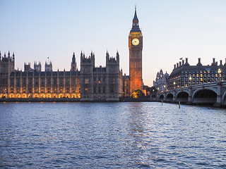 Image showing Houses of Parliament in London