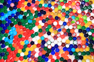 Image showing color plastic caps