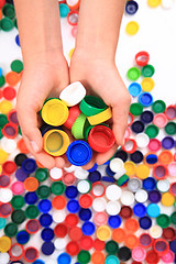 Image showing color plastic caps