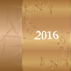 Image showing Happy new year 2016. Year Of The Monkey