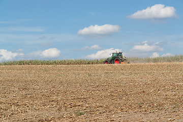 Image showing field and tractor