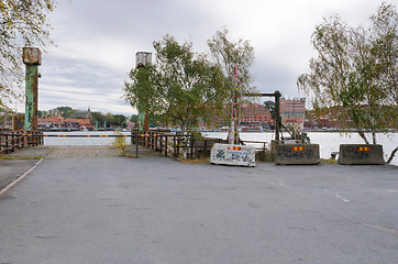 Image showing Old ferry harbour