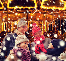 Image showing happy family outdoors