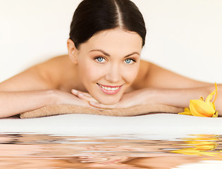 Image showing woman in spa