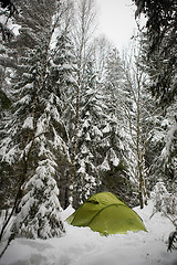 Image showing Winter Camping