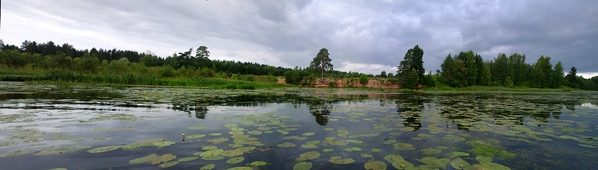 Image showing river banks from Devonian Sandstone