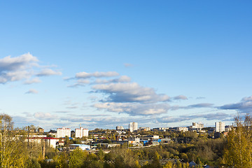 Image showing View of city in autumn