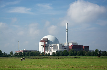 Image showing Nuclear Power Plant Brokdorf, Schleswig-Holstein, Germany