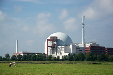 Image showing Nuclear Power Plant Brokdorf, Schleswig-Holstein, Germany