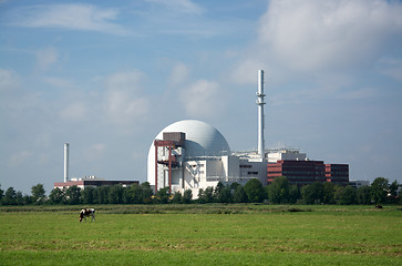 Image showing Nuclear Power Plant Brokdorf, Schleswig-Holstein, Germany