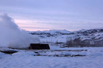 Image showing Haukadalur Valley, Iceland