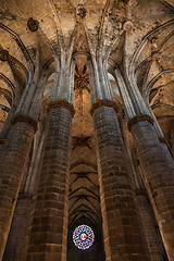 Image showing Gothic church interior