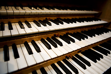 Image showing Pipe Organ Keyboard