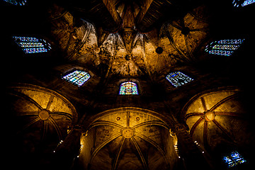 Image showing Gothic church interior