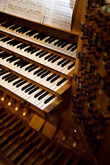 Image showing Old Pipe Organ