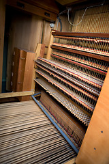 Image showing Old Pipe Organ Interior