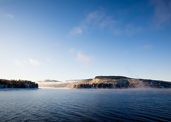 Image showing Winter Fjord Landscape