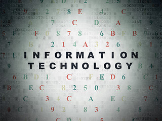 Image showing Information concept: Information Technology on Digital Paper background