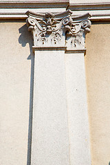 Image showing abstract old column in  marble brick
