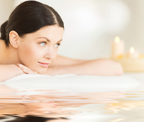 Image showing woman in spa