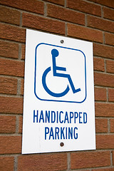 Image showing Handicapped Parking