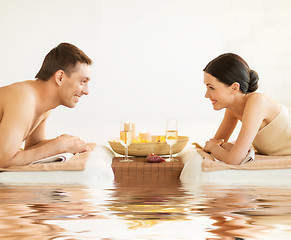 Image showing couple in spa