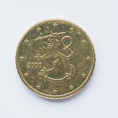 Image showing Finnish 50 cent coin