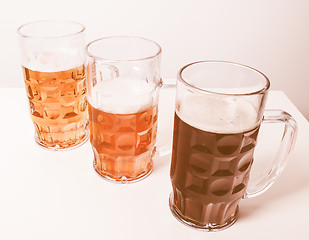 Image showing Retro looking German beer