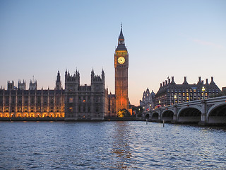 Image showing Houses of Parliament in London