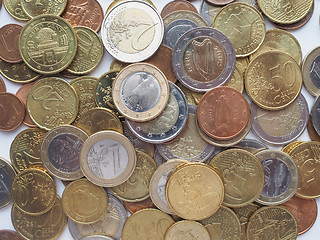 Image showing Euro coins