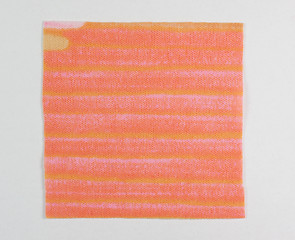 Image showing Orange fabric sample