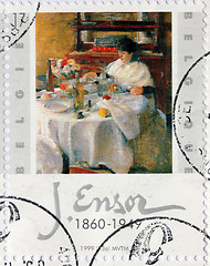 Image showing James Ensor Stamp