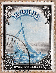 Image showing Yacht Lucie Stamp