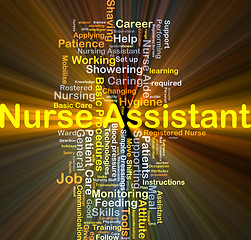 Image showing Nurse assistant background concept glowing
