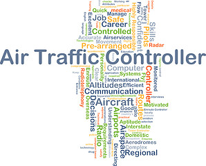 Image showing Air traffic controller background concept