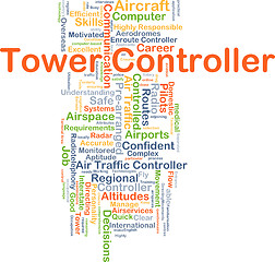 Image showing Tower controller background concept