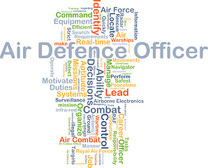 Image showing Air defence officer background concept