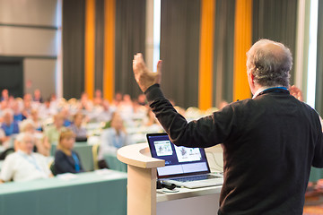 Image showing Speaker at Business Conference and Presentation.