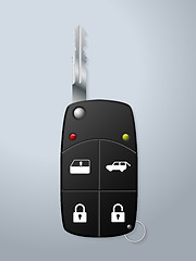 Image showing Car key with remote security functions 