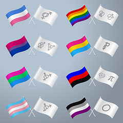 Image showing Sexual orientation flags and symbols