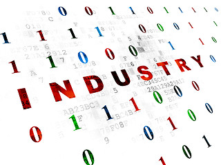 Image showing Finance concept: Industry on Digital background