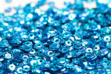 Image showing Blue sequin