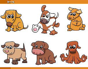 Image showing dog characters cartoon set