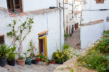 Image showing narrow streets of the old town
