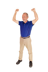 Image showing Happy middle age man standing.